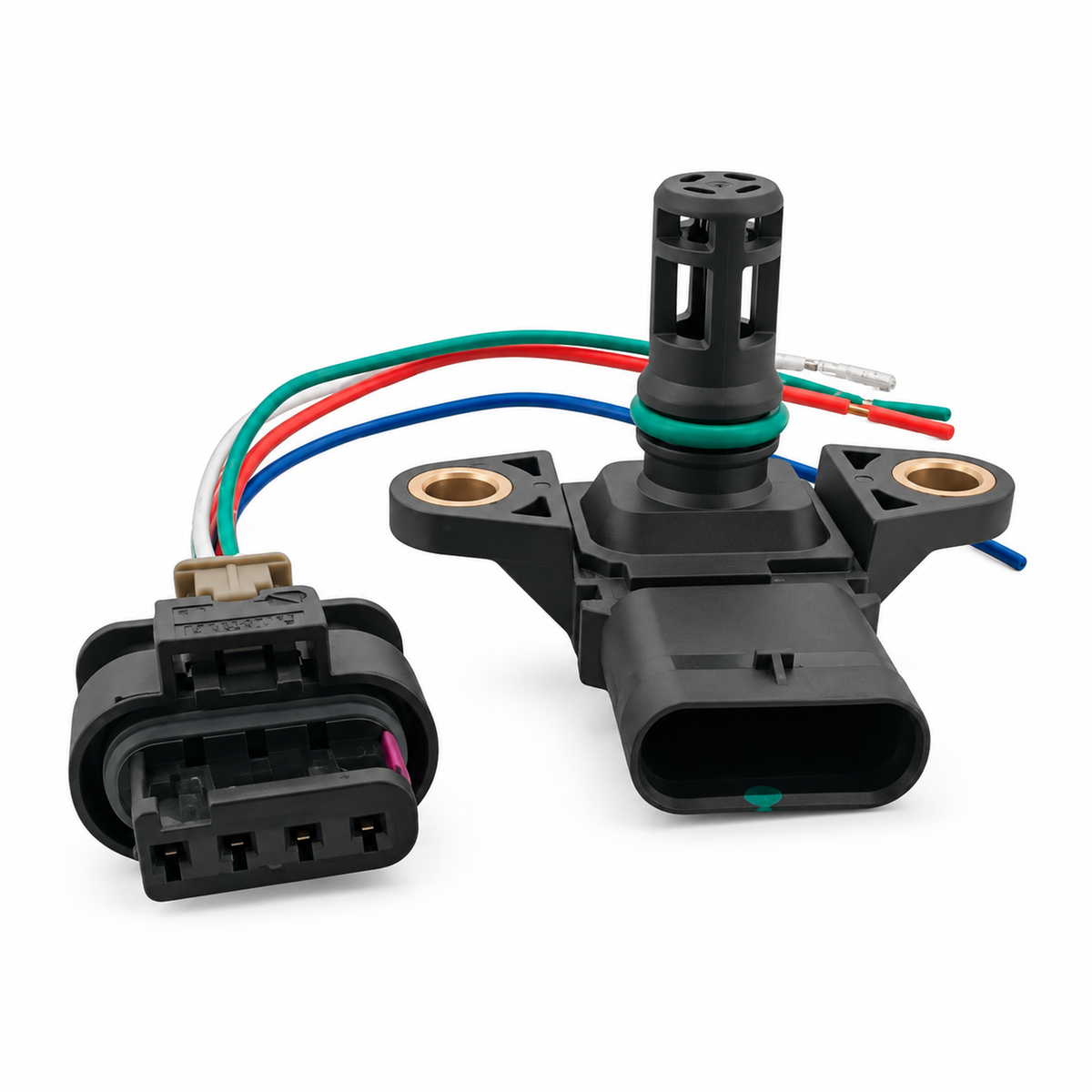 4 Pin MAP Sensor & Connector for BMW 1 2 3 4 5 Series X1 X3 X4 X5 Z4 M3 M4 M5 M6 13627843531 – AX0300/MAP+D7 – image 1