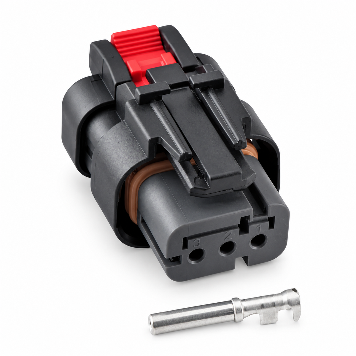 3 Pin Electrical Connector for CAT Excavator Carter 776523-1/2/3/4 776429-1 Camshaft – AX0305/YELLOW/3PIN – image 3