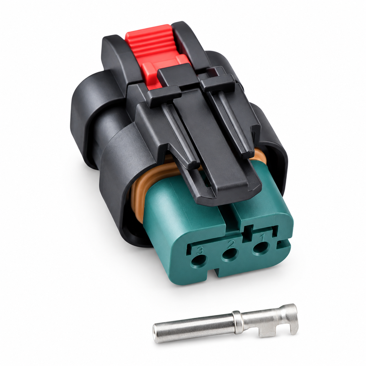 3 Pin Electrical Connector for CAT Excavator Carter 776523-1/2/3/4 776429-1 Camshaft – AX0305/YELLOW/3PIN – image 4