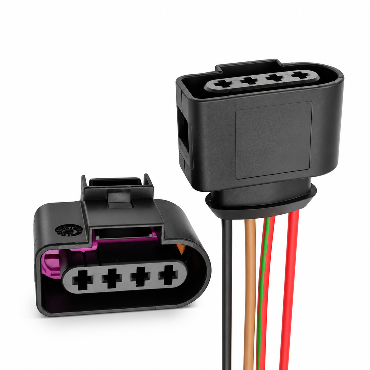 4 Pin Ignition Coil Connector Plug for Audi VW Skoda Seat Porsche 4B0973724 1J0973724 – AX0308/Unwired4pin – image 1