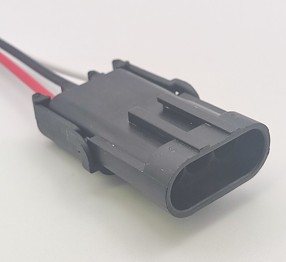 Assembled Delphi Weather Pack 3 Pin Sealed Prewired Connector Kit Male