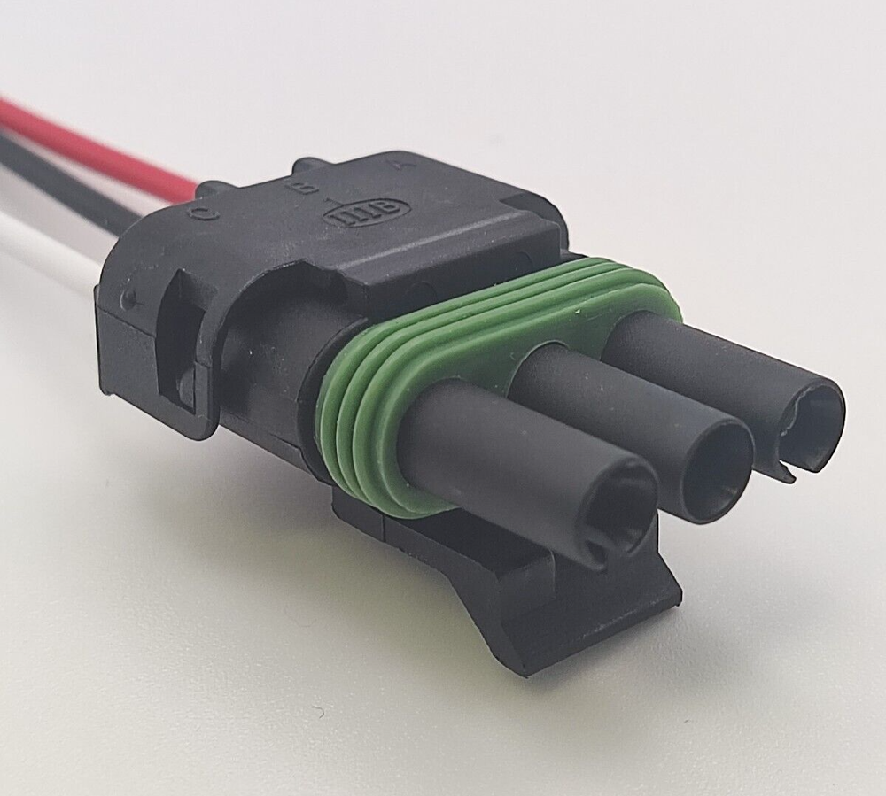 Assembled Delphi Weather Pack 3 Pin Sealed Prewired Connector Kit Male Delphi weather pack connectors