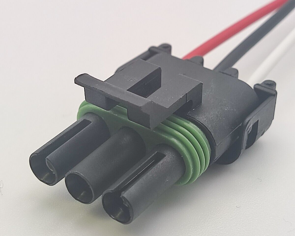 Assembled Delphi Weather Pack 3 Pin Sealed Prewired Connector Kit Male