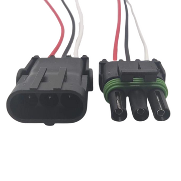 Assembled Delphi Weather Pack 3 Pin Sealed Prewired Connector Kit Male & Female