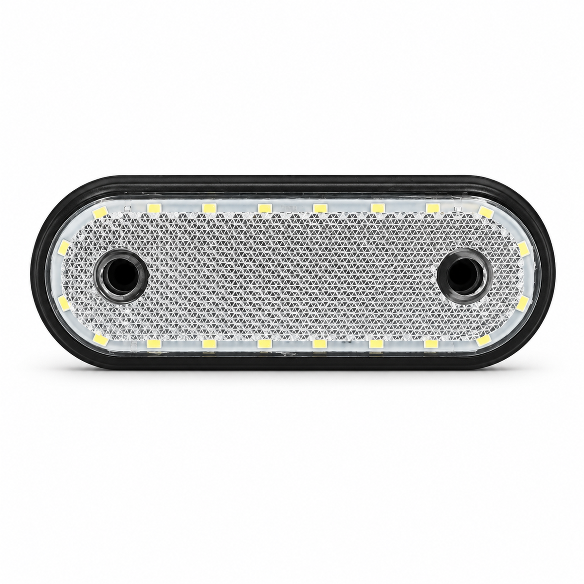 White Front Side 20 LED Marker Lights Oval 12V 24V Neon Trailer Truck Lorry – B10/marker.b10f – image 5