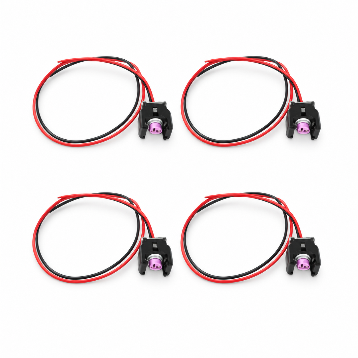 4 x 2 Pin Diesel Injector Plug/Electrical Connector For Mercedes Sprinter Delphi Piezo 13816706