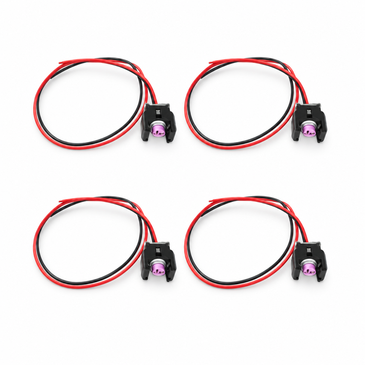 4 x 2 Pin Diesel Injector Plug/Electrical Connector For Mercedes Sprinter Delphi Piezo 13816706