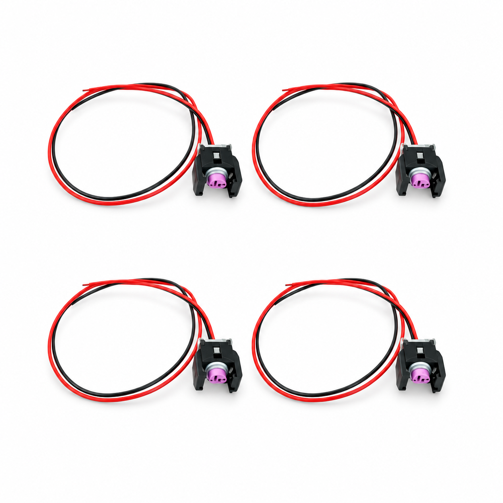 4 x 2 Pin Diesel Injector Plug/Electrical Connector For Mercedes Sprinter Delphi Piezo 13816706 – *B7/X4/Cables – image 1