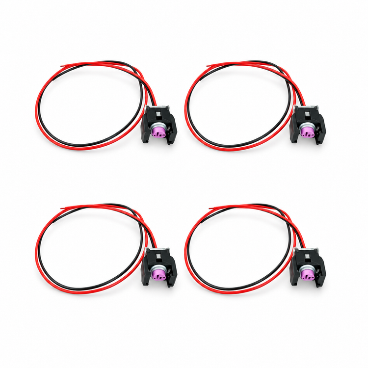 4 x 2 Pin Diesel Injector Plug/Electrical Connector For Mercedes Sprinter Delphi Piezo 13816706 – *B7/X4/Cables – image 1