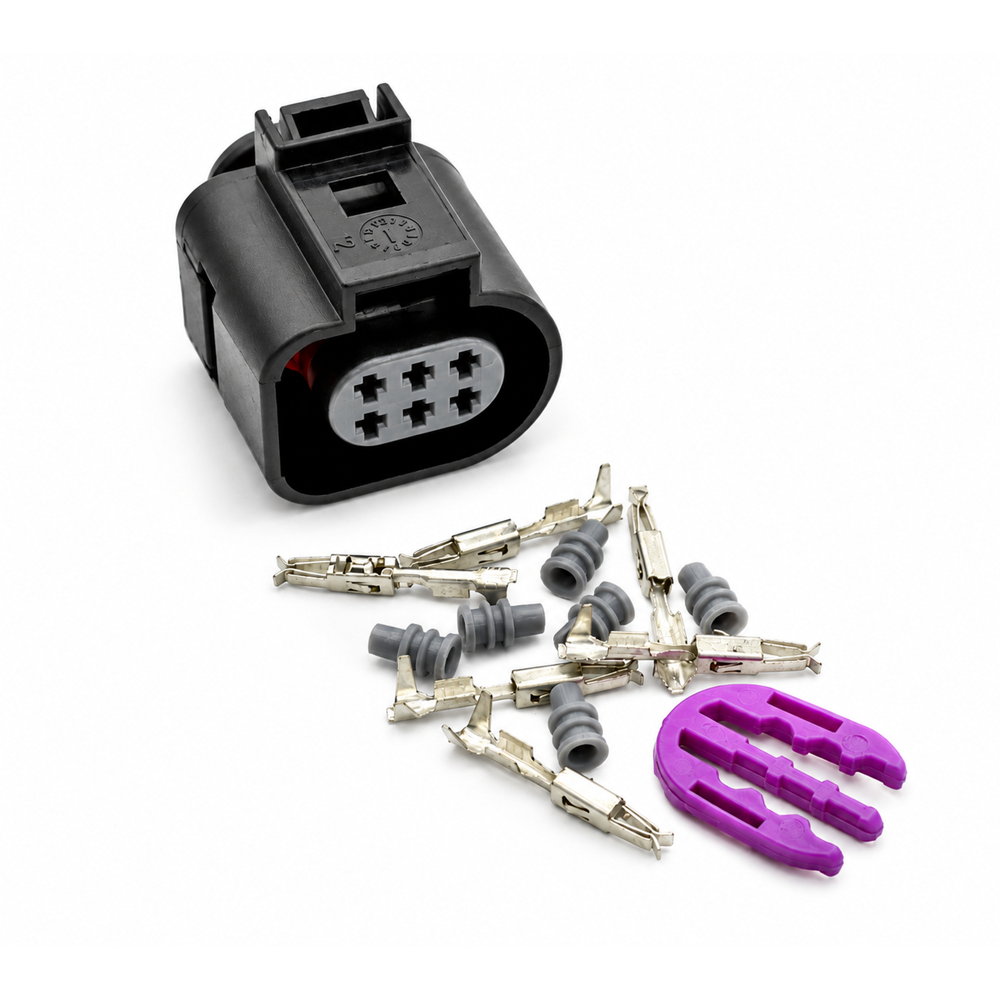 6 Pin Connector Kit for Bosch LSU 4.2 / 4.9 Lambda Oxygen Sensor with Terminals & Seals – BA042/6pin – image 1