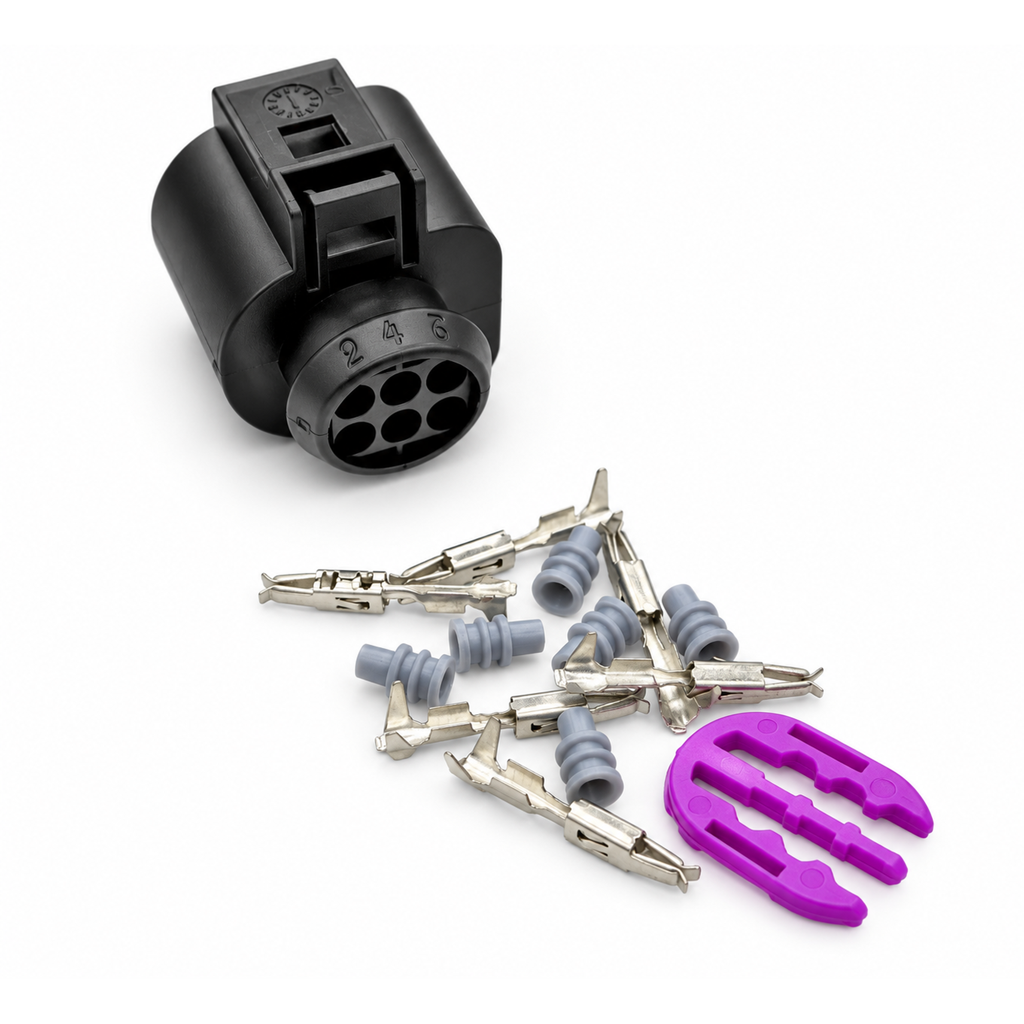6 Pin Connector Kit for Bosch LSU 4.2 / 4.9 Lambda Oxygen Sensor with Terminals & Seals – BA042/6pin – image 3