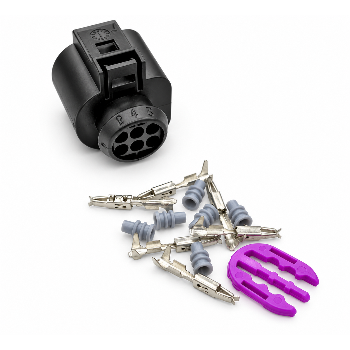 6 Pin Connector Kit for Bosch LSU 4.2 / 4.9 Lambda Oxygen Sensor with Terminals & Seals – BA042/6pin – image 3