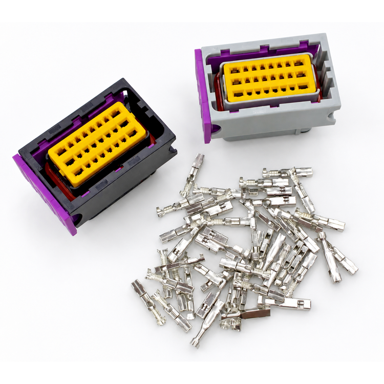 24 Pin - ECUMaster EMU Classic Connector Kit - ECU Plug Housings & Terminals – BA043/kit – image 1