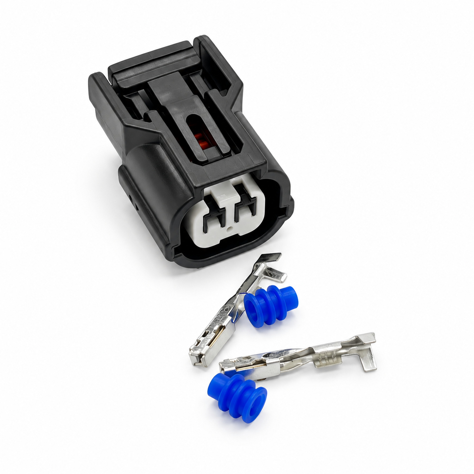 2 Pin VTEC Solenoid Connector Plug Kit for Honda K20 K Series with Terminals & Seals – BA047/2pin – image 1