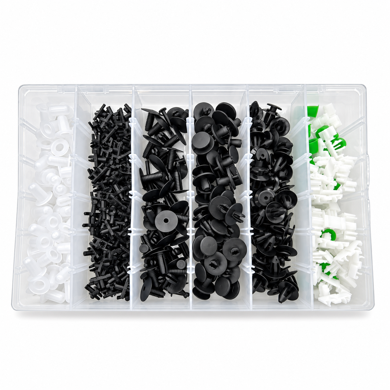 290pcs Automotive Trim Clip Assortment Kit for BMW Push Fasteners Rivet Bumper Panels Wheel Arches Engine Covers etc.