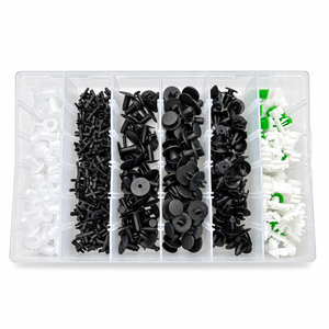 290pcs Automotive Trim Clip Assortment Kit for BMW Push Fasteners Rivet Bumper Panels Wheel Arches Engine Covers etc.