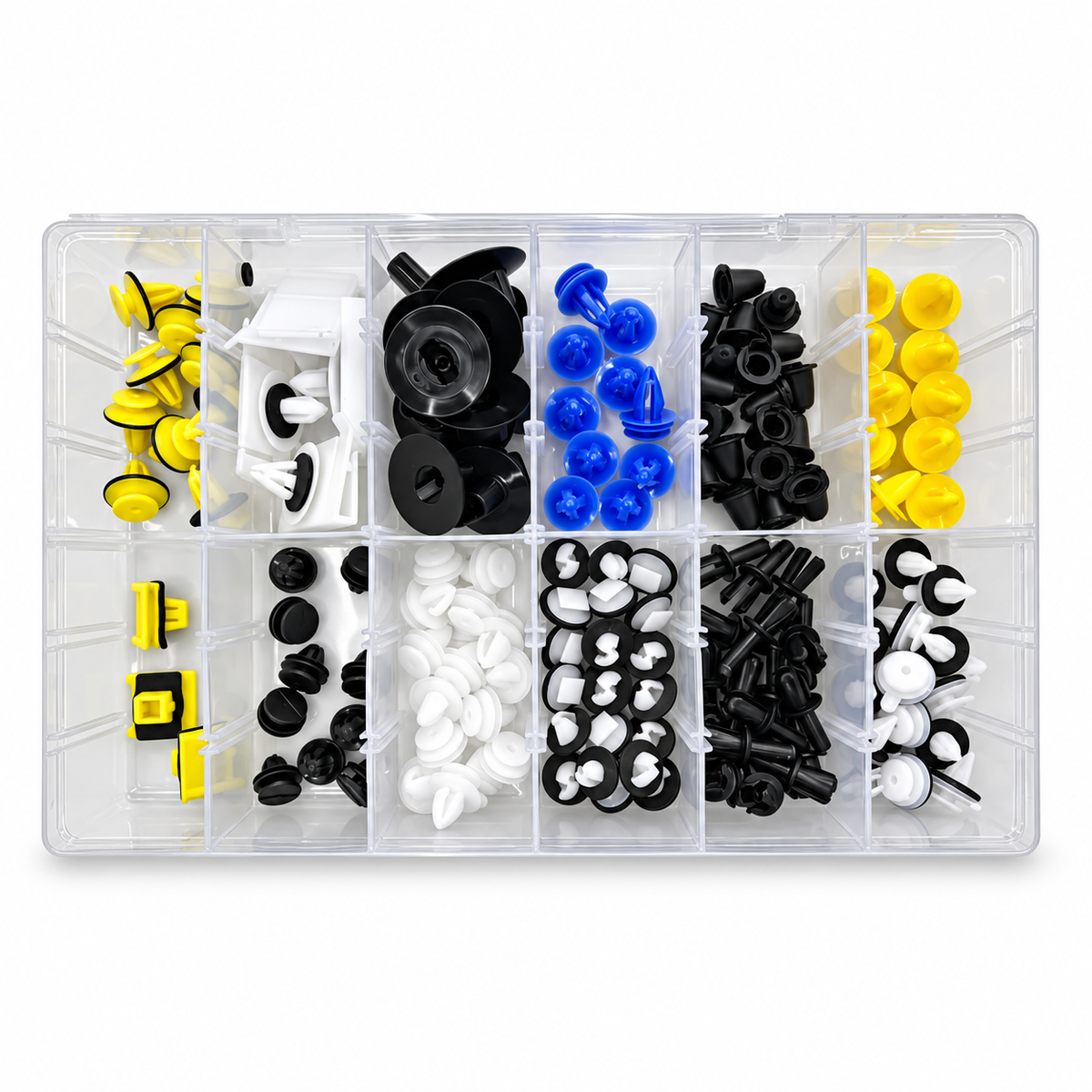 152pcs Clips for Land Rover / Range Rover - Automotive Trim Assortment Kit Push Fasteners Rivet Bumper Panels Wheel Arches Engine Covers etc.