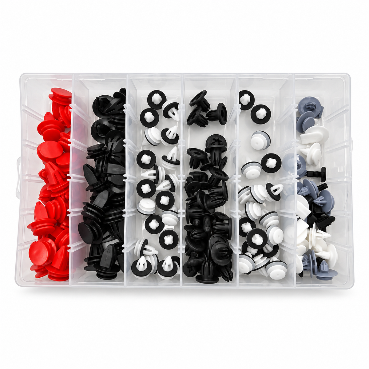 130pcs Automotive Clip Assortment Kit for Mini Cooper R50 R52 R53 R56 - Push Fasteners Trim Rivet Bumper Panels Wheel Arches Engine Covers etc.