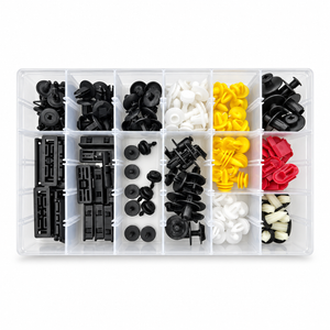 140pcs Automotive Clip Assortment Kit for Jaguar XE XF XJ XK Push Fasteners Trim Rivet Bumper Panels Wheel Arches Engine Covers etc.