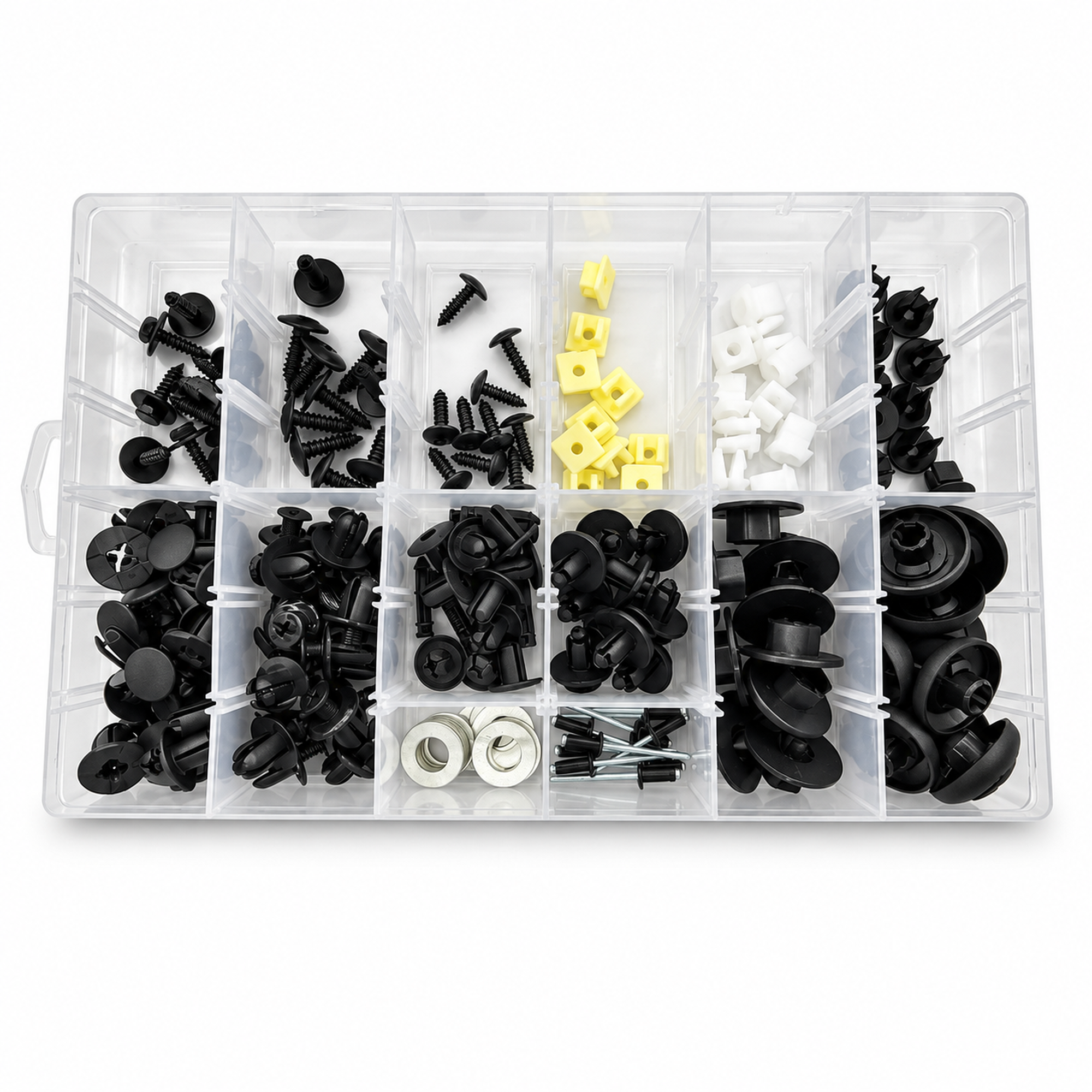 160pcs Clips for Kia & Hyundai - Automotive Trim Assortment Kit Push Fasteners Rivet Bumper – BA058/160pcsKiaClips – image 1