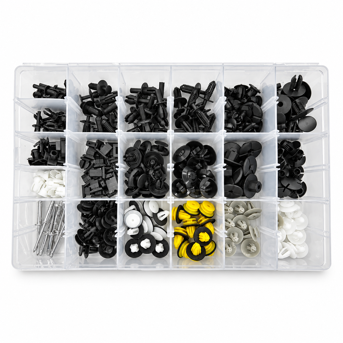 200pcs Automotive Trim Clip Assortment Kit for Mercedes-Benz Push Fasteners Rivet Bumper – BA059/200pcsMercClips – image 1