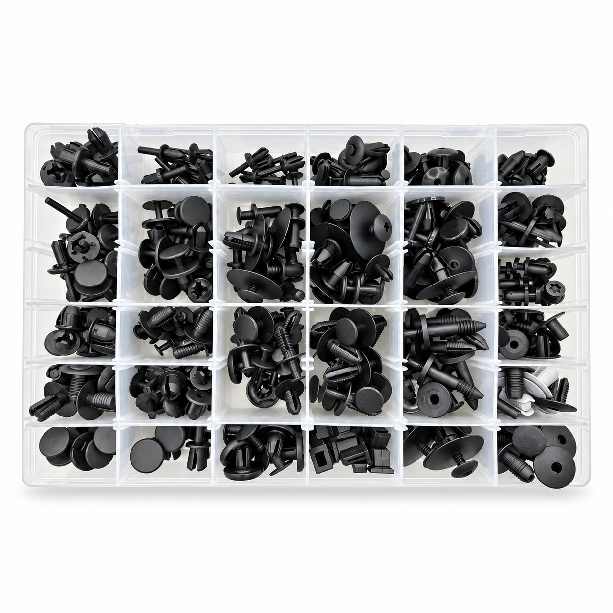 280pcs Clips for Mercedes-Benz Automotive Trim Assortment Kit Push Fasteners Rivet Bumper Panels Wheel Arches Engine Covers etc.