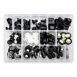 130pcs Clips for VW Volkswagen - Automotive Trim Assortment Kit Push Fasteners Rivet Bumper Panels Wheel Arches Engine Covers etc.
