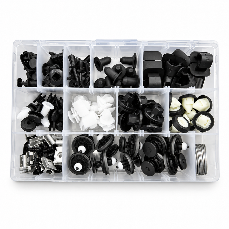 130pcs Clips for VW Volkswagen - Automotive Trim Assortment Kit Push Fasteners Rivet Bumper – BA065/130pcsVWClips – image 1