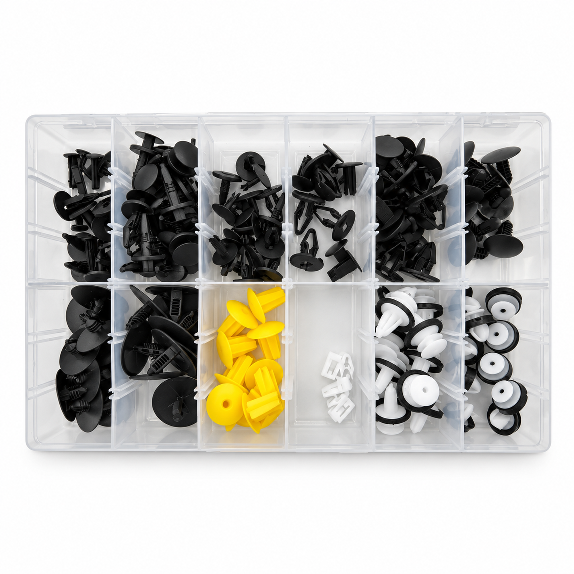 130pcs Automotive Clip Assortment Kit for Ford Ranger 2019-Present - Push Fasteners Trim – BA067/130pcsFordClips – image 1