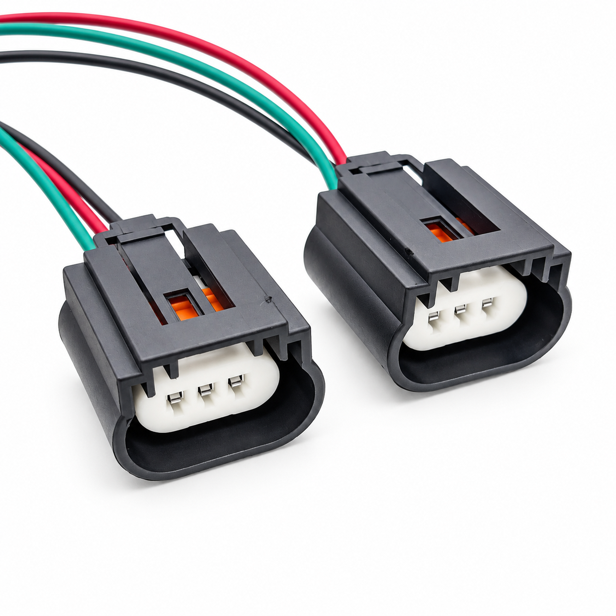 2pcs H13 9008 Female Headlight Connector Plug Wiring Harness Adapter Prewired – BA083/2pcs – image 1