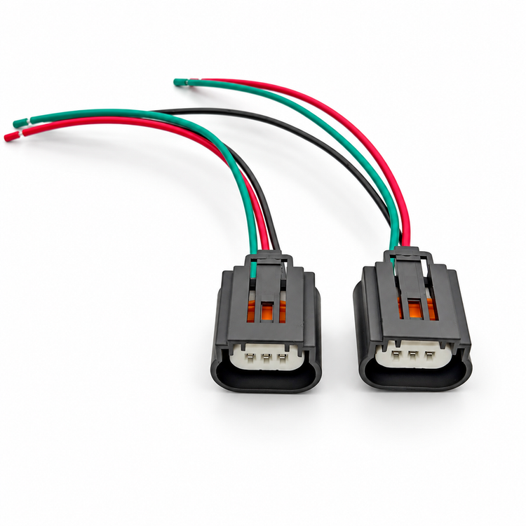 2pcs H13 9008 Female Headlight Connector Plug Wiring Harness Adapter Prewired – BA083/2pcs – image 2