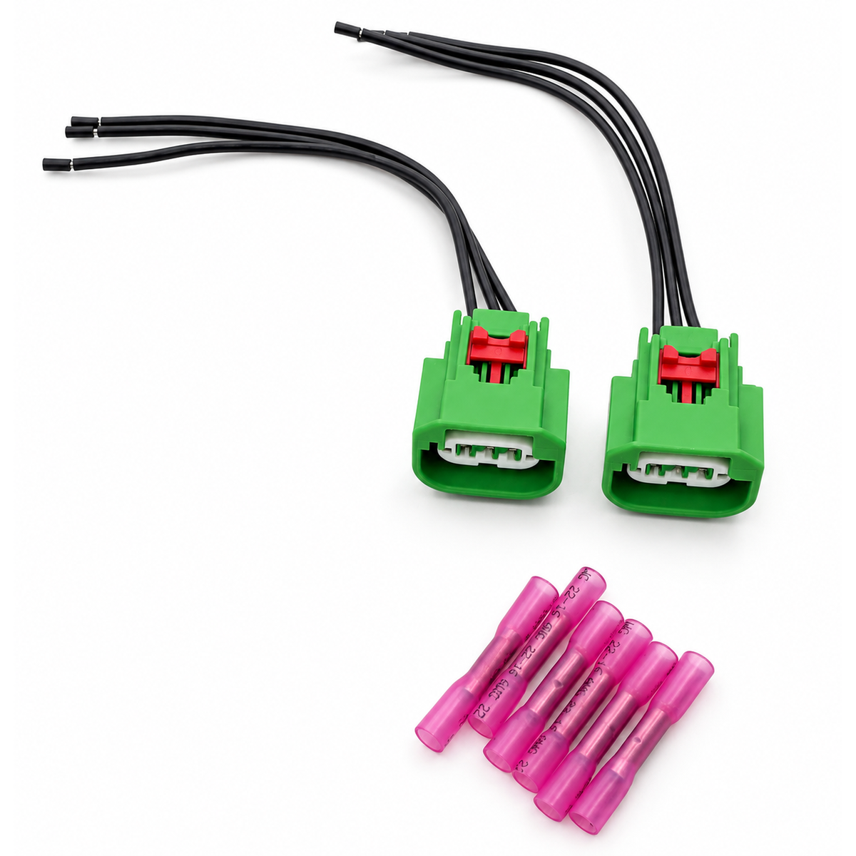 2pcs 3 Pin H13 Headlight DRL Parking Light Connector Plug 68064997AA for Chrysler Jeep – BA097/2pcsPack – image 2