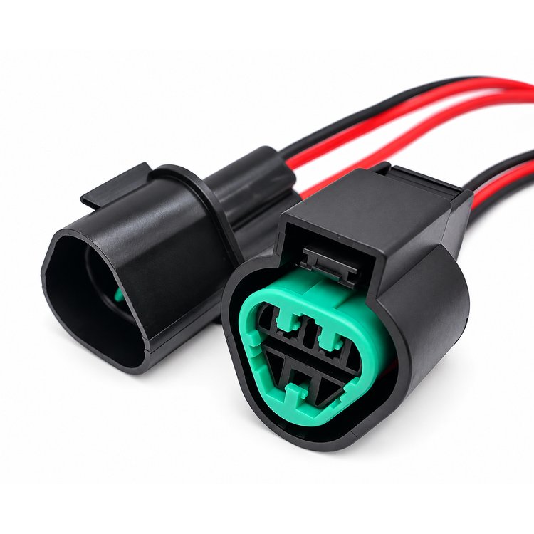 3 Pin Electrical Connector Wiring Harness Plug Set Headlight Sensor for KIA Hyundai – BAG/107/2pcSet-MnF – image 3