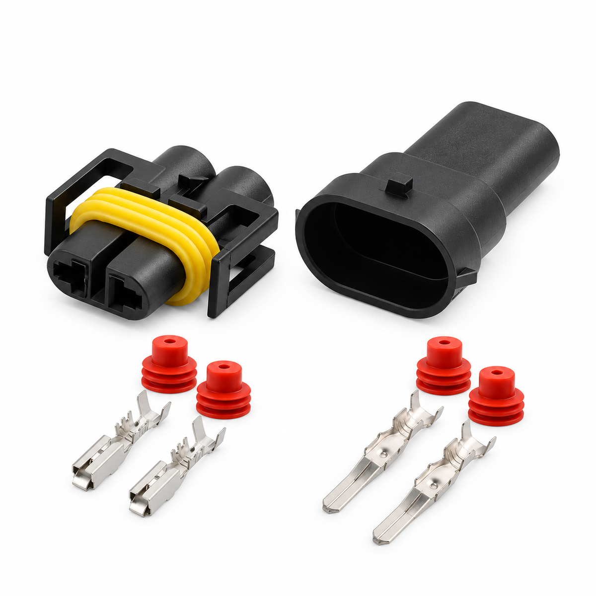 2 Pin Female / Male 880 Socket Connector Fog Lamp Light Bulb Kit H11 H8 H9 12124819 – BAG/201/MnF/2pinSet – image 4