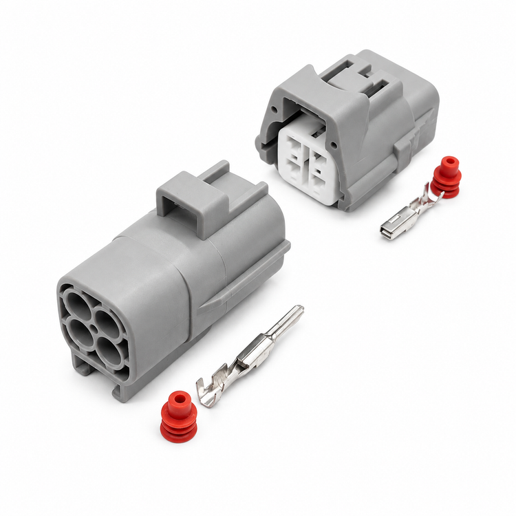 4 Pin TS 090 Male & Female Connectors, Terminal Pins & Seals for Sumitomo 6188-0066 6189-0126 – BAG-228/M+F – image 2