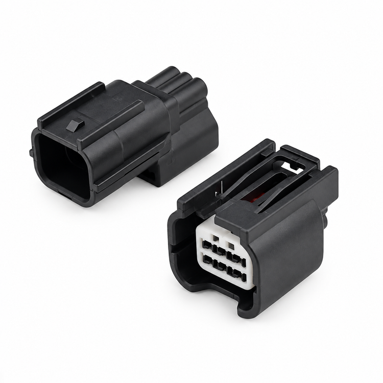 6 Pin Male Female Plug Connector Reversing Radar For Yazaki Honda Nissan Toyota – BAG-30/M+F-6pin – image 1