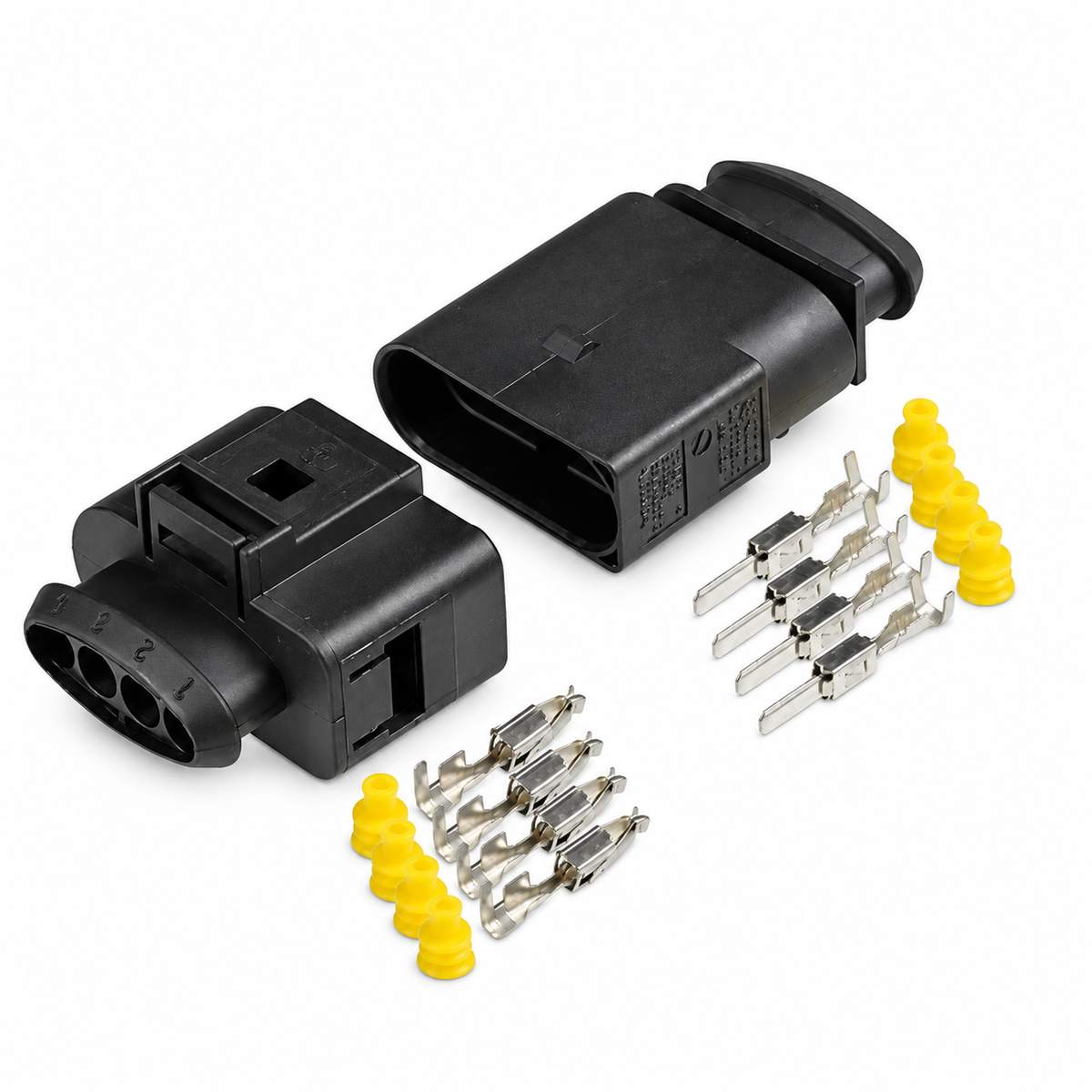 4 Pin Ignition Connector Male Female 1J0973824 & 1J0973724 For VW Audi Skoda – BAG-70/M+F-4pin – image 5