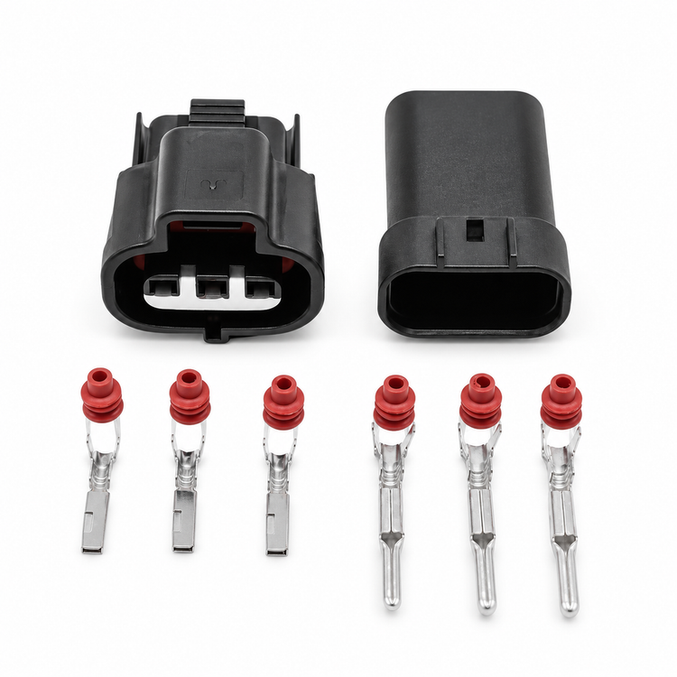 3 Pin Connector Set for Sumitomo Female Toyota VSS 1JZ 2JZ MAP Turbo Sensor – BAG/88/MnFpair/3pin – image 3