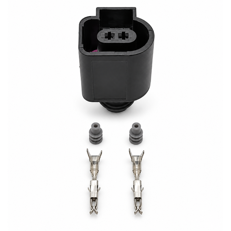 1J0973702 - VW AUDI VAG 2 Pin Female Connector Brake Pad Wear Sensor Plug Repair – BAK/01.Y-1J0973702 – image 3