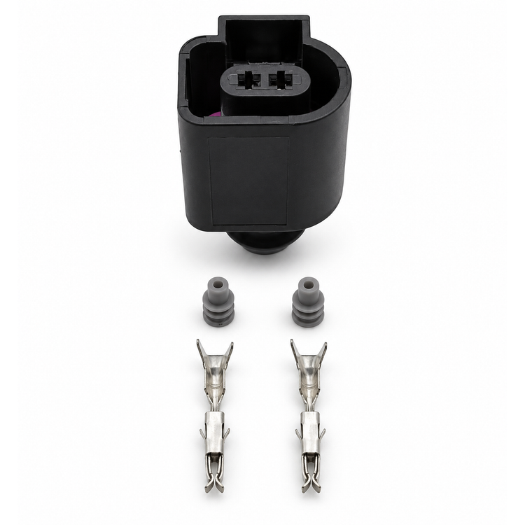2 Pin Brake Pad Wear Connector Plug Pigtail for SEAT Ibiza 6L 6J 6F, Leon 1M 1P 5F, Toledo 1M – BAK/01.Y-1J0973702 – image 4