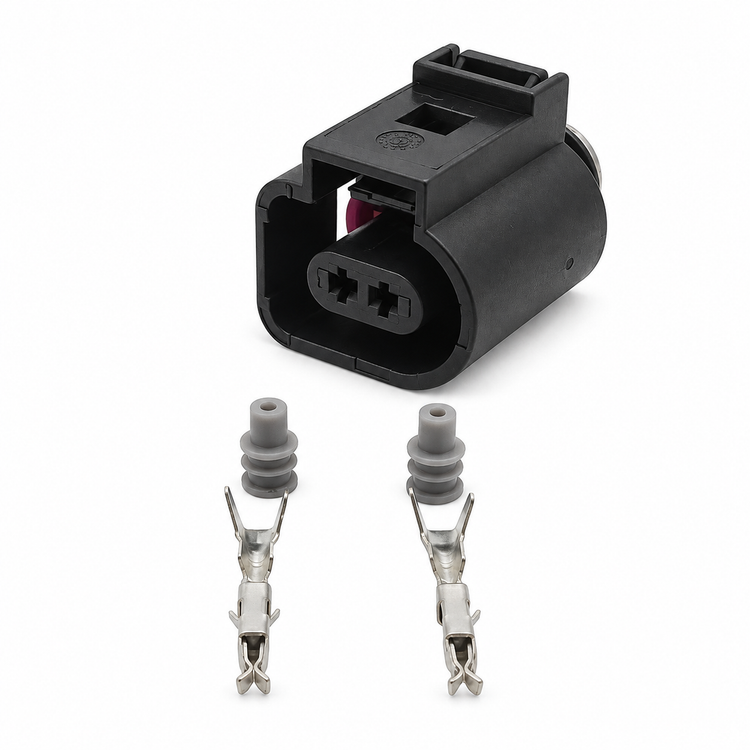 1J0973702 - VW AUDI VAG 2 Pin Female Connector Brake Pad Wear Sensor Plug Repair – BAK/01.Y-1J0973702 – image 10