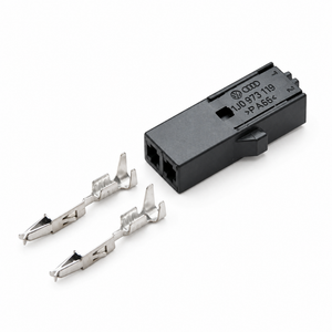 2 Pin Connector Plug 1J0-973-119 & Terminals Crimps FOR VW Audi Skoda Seat Way – BAK/02.G-1J0973119 – image 1