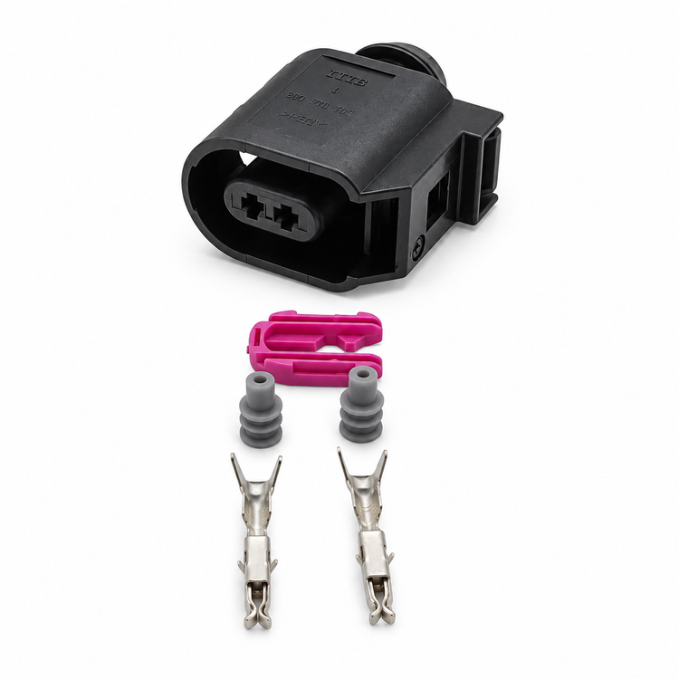 6E0973702 - 2 Pin ABS Sensor Connector Plug Female VW Audi Seat Skoda Volkswagen – BAK/05.O-6E0973702 – image 2