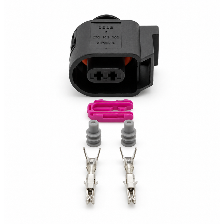 6E0973702 - 2 Pin ABS Sensor Connector Plug Female VW Audi Seat Skoda Volkswagen – BAK/05.O-6E0973702 – image 3