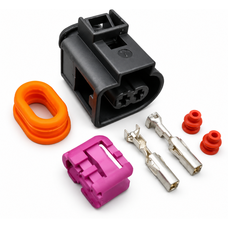 2 PIN Waterproof Electrical Horn Connector Plug For Skoda VW Audi 4D0971992 – BAK/08.B-2pin – image 1