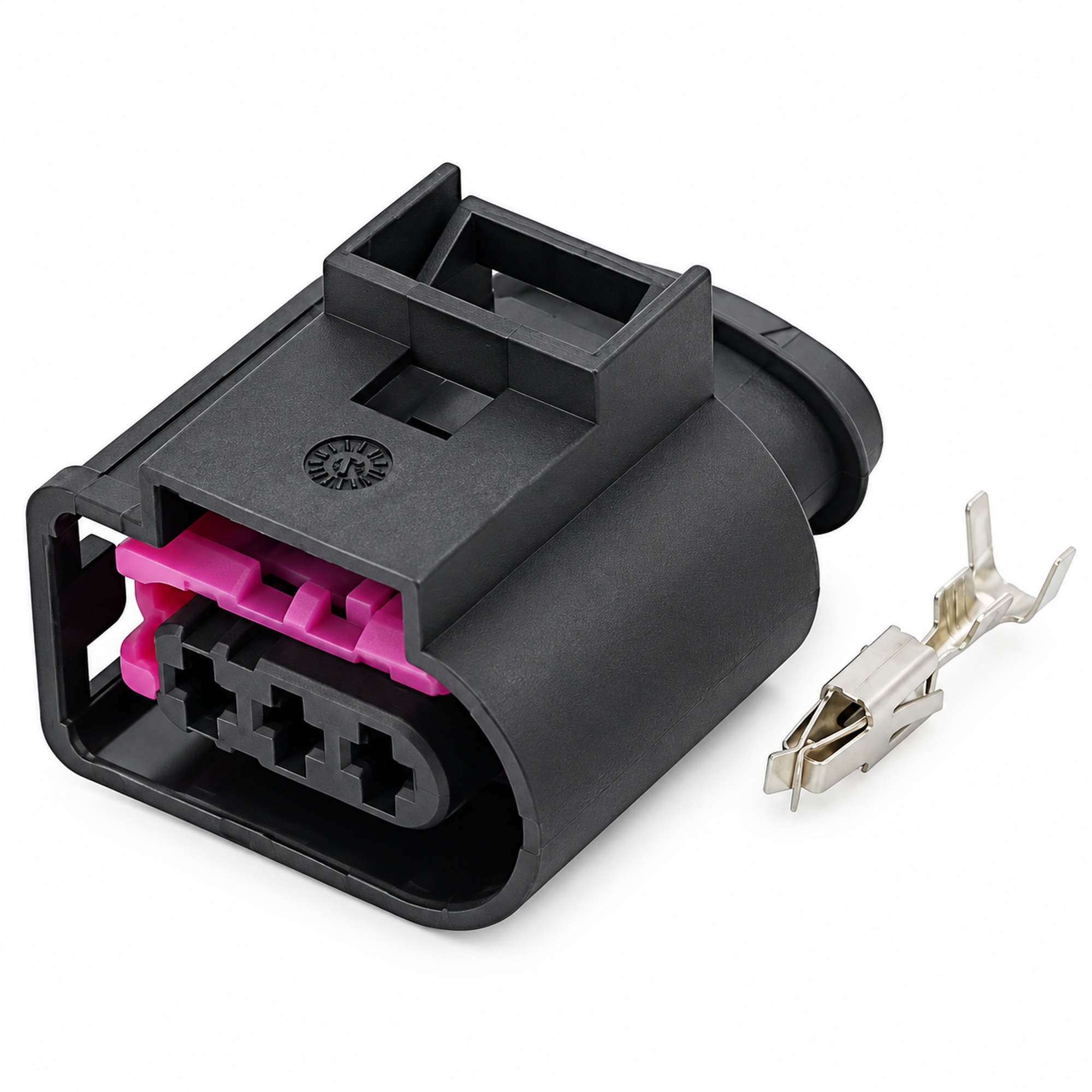 3 PIN Fuel Rail Pressure Sensor Plug Connector For VW Audi Skoda 4D0971993 – BIN B4.O/3pin – image 1