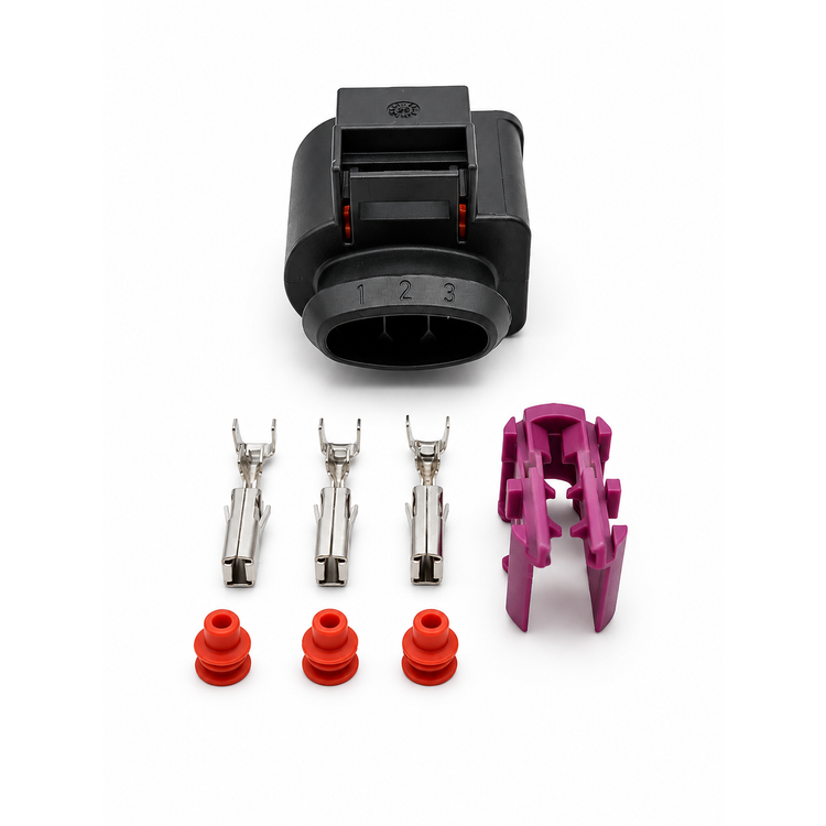 4D0971993 3 Pin Connector Pigtail Plug Housing Connector For Audi Volkswagen – BIN B4.O/3pin – image 2
