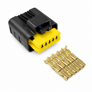 5 PIN FCI 211PC052S0081 8200683188 Automotive Connector with Pins 5W FEMALE MINISEAL BL – BIN/B8.B – image 3