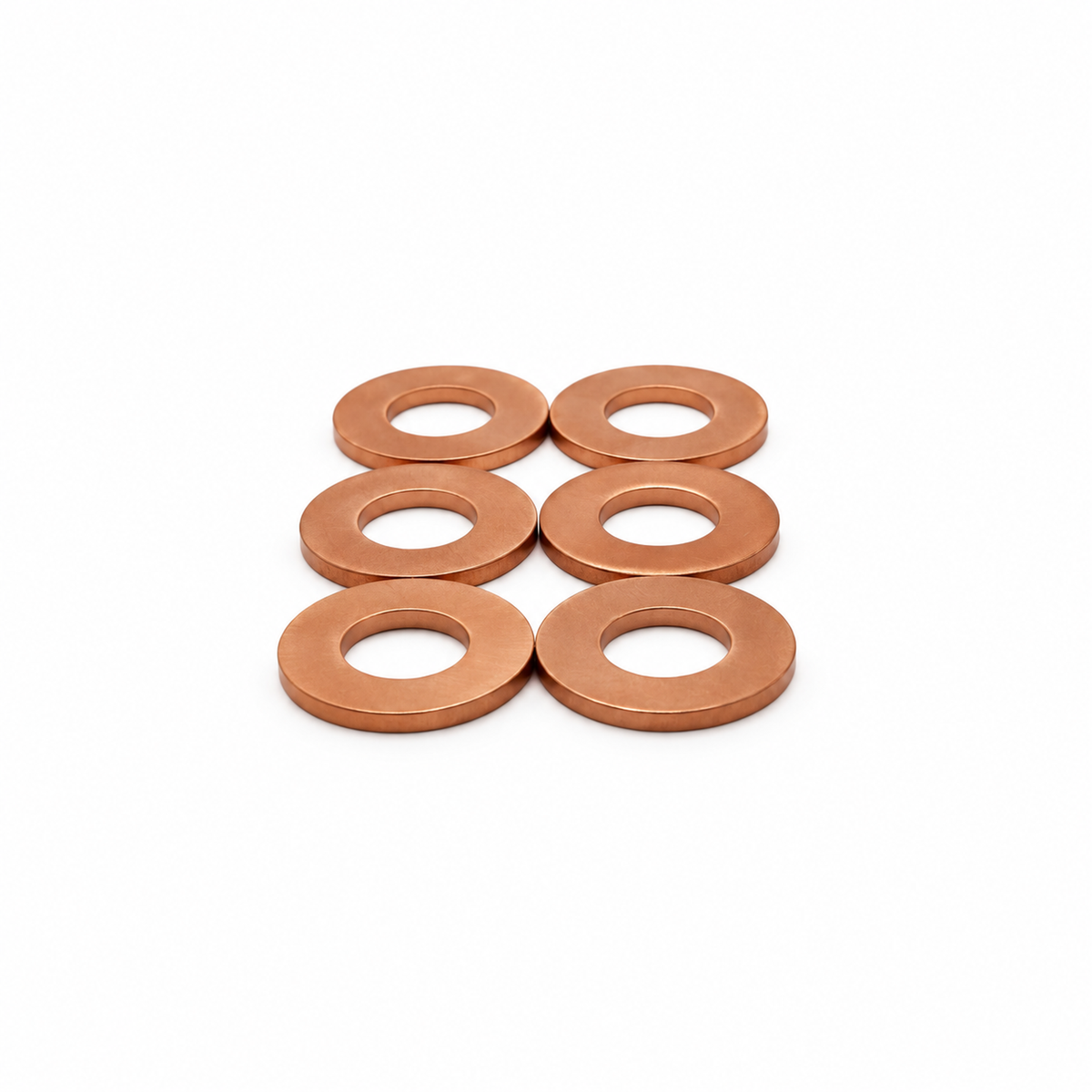 Fits Land Rover Discovery V 3.0 SDV6 4x4 Fuel Injector Copper Washers/Seals x 6 – BIN C4.G/6pcs – image 1