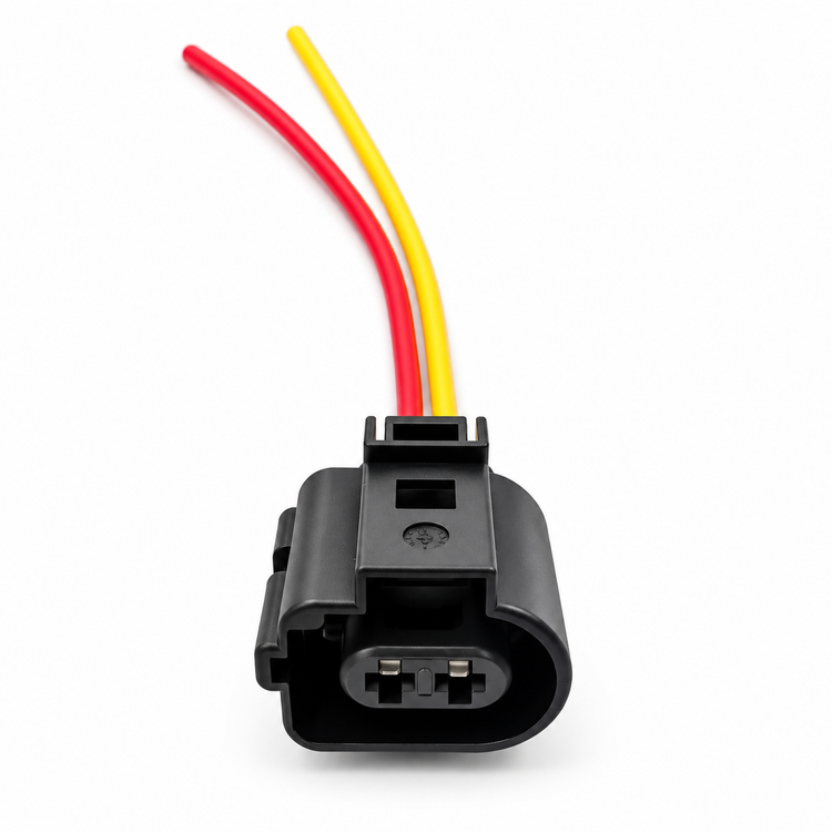 2 Pin Rear Electric Parking Brake Motor Connector Wiring Loom Fits VW Audi 6X0973722G – BIN/D4.B – image 1